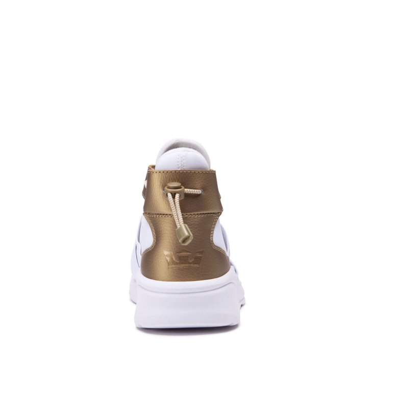 Supra Anevay Sneakers Dame Hvide Guld | DSAVHZY