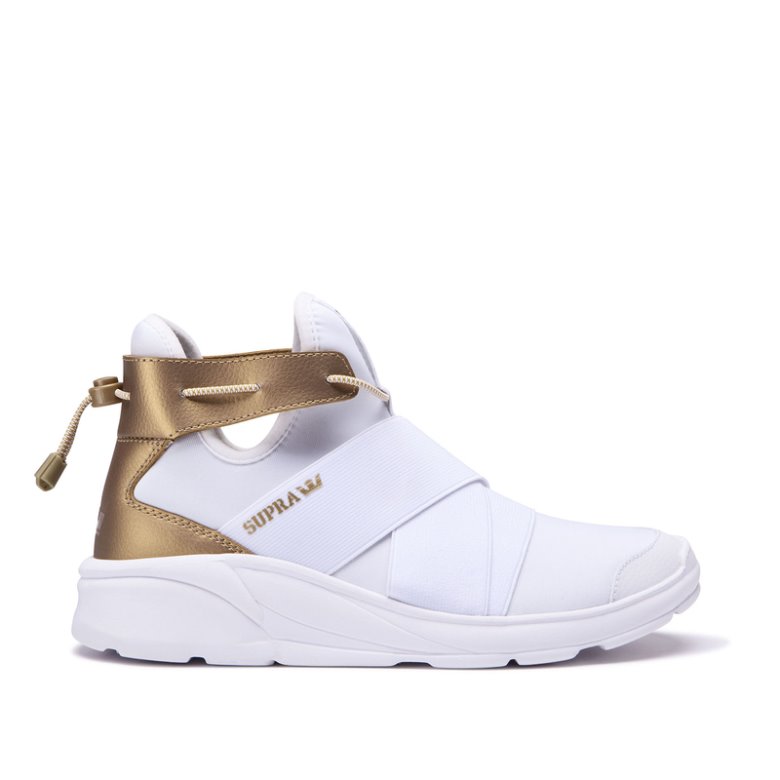 Supra Anevay Sneakers Dame Hvide Guld | DSAVHZY