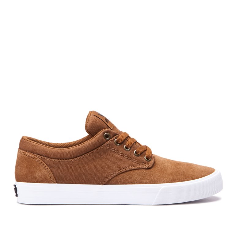 Supra Chino Skate Sko Herre Mørkebrune | JHFZS7G