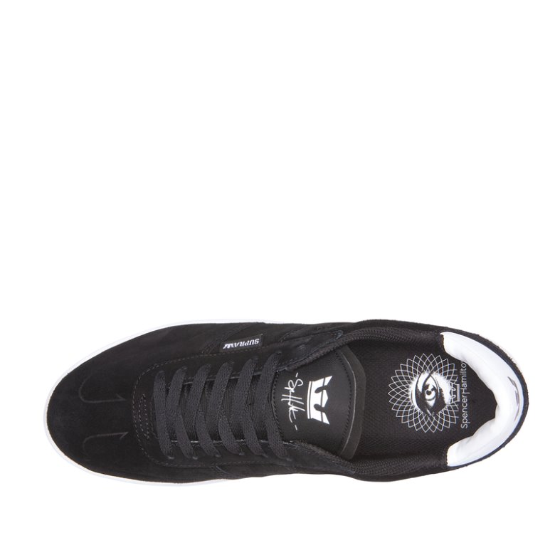 Supra Elevate Skate Sko Dame Sort Hvide | B1SYXW9