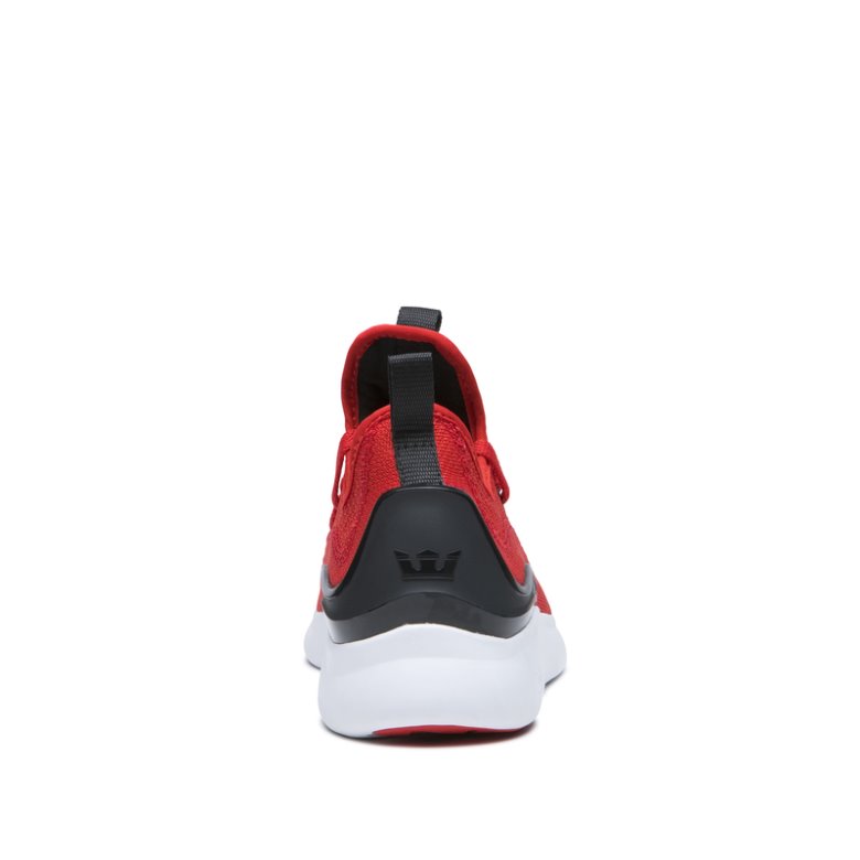 Supra Factor Sneakers Dame Rød Sort Hvide | XN52W4S