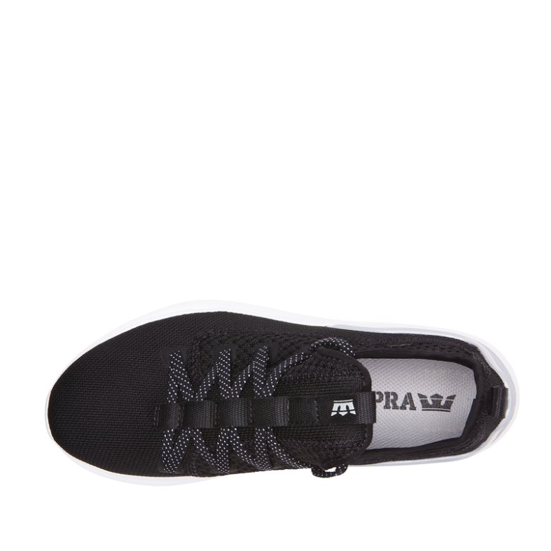 Supra Factor Sneakers Dame Sort Hvide | OJ8NMC4