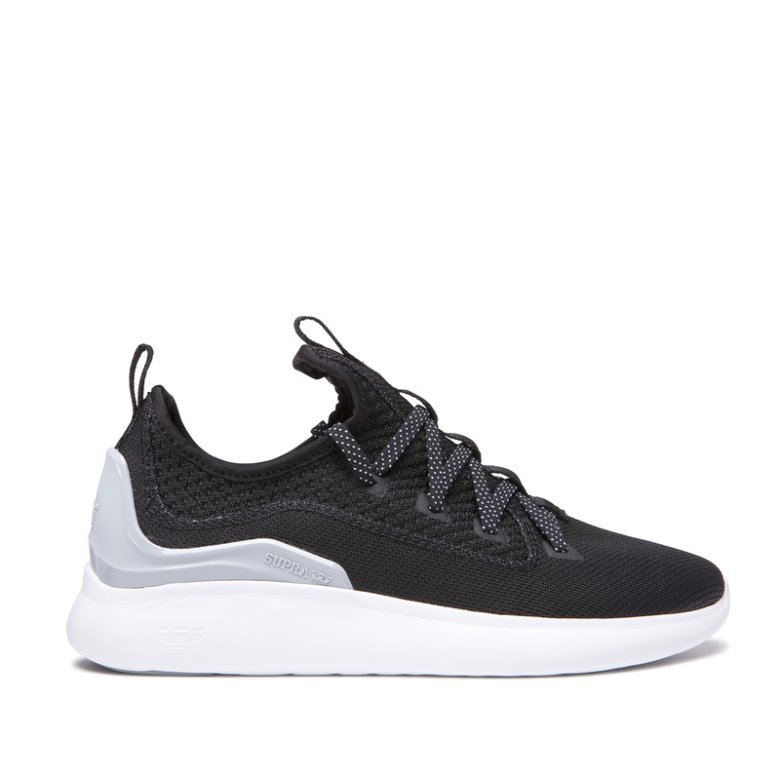 Supra Factor Sneakers Dame Sort Hvide | OJ8NMC4