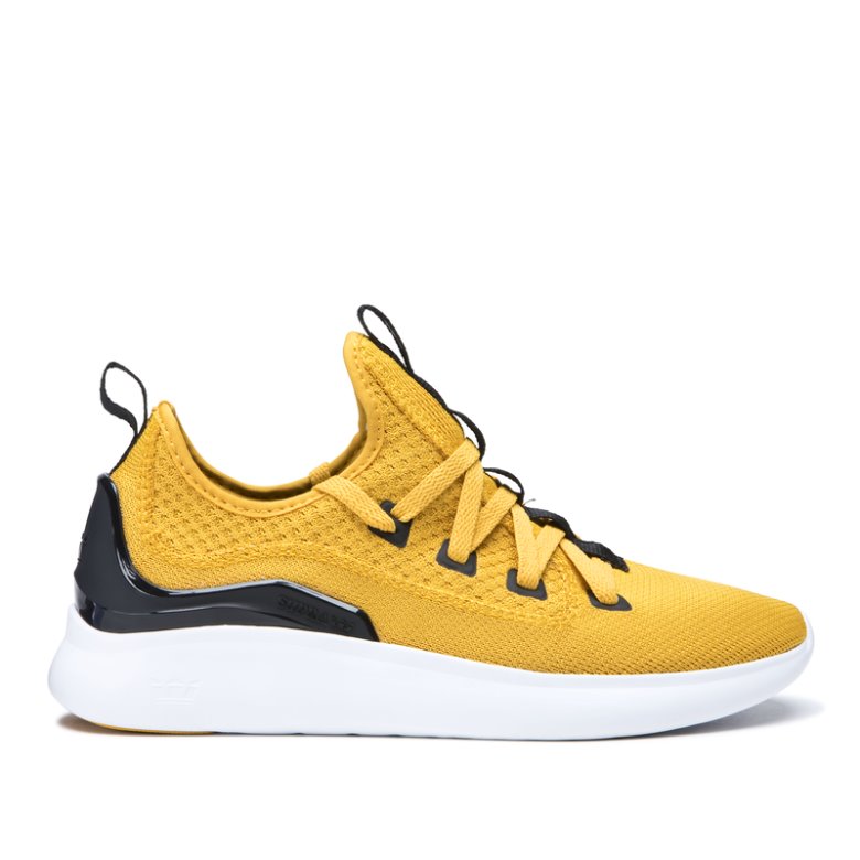 Supra Factor Sneakers Herre Gul Sort Hvide | 3E9IGKZ