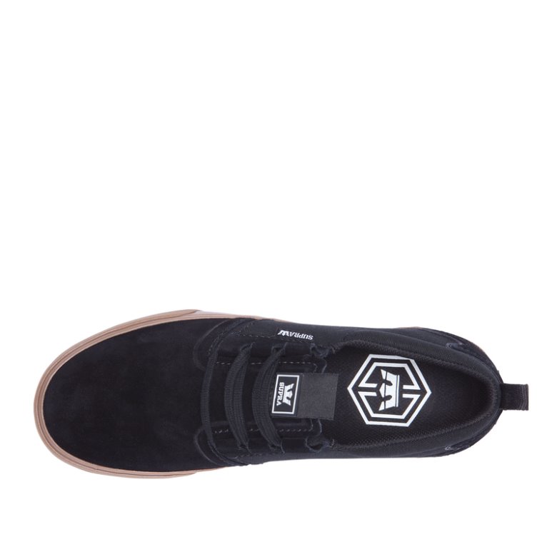 Supra Flow Skate Sko Dame Sort Sort | CKQ1LTK