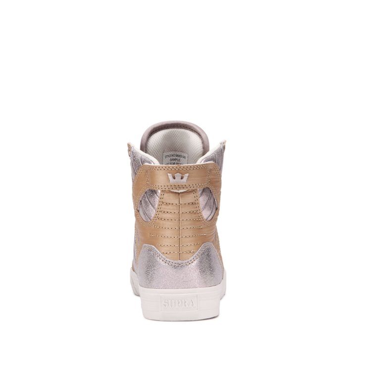 Supra Høje Skytop Sko Dame Beige | 0JNRJ3S