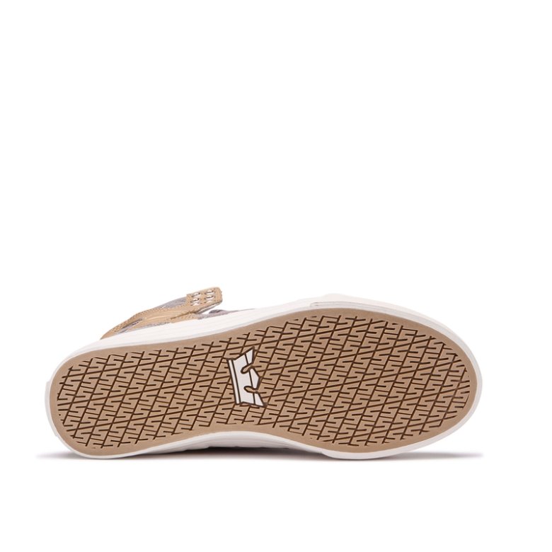 Supra Høje Skytop Sko Dame Beige | 0JNRJ3S