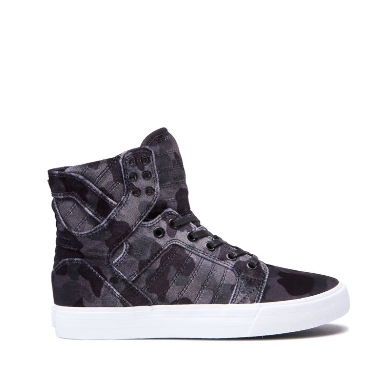 Supra Høje Skytop Sko Dame Camo | 8TCIVEY