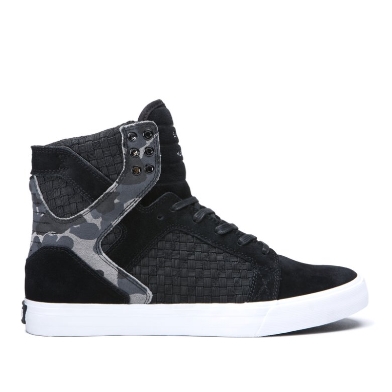 Supra Høje Skytop Sko Dame Camo | WVHD0K5