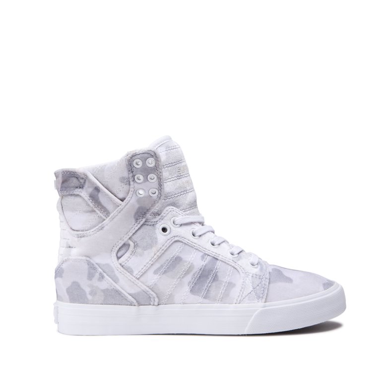 Supra Høje Skytop Sko Dame Camo | ZYG61L2