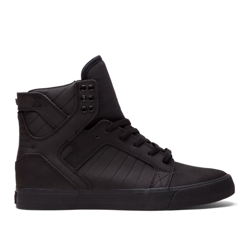 Supra Høje Skytop Sko Dame Sort | CBP0LTL