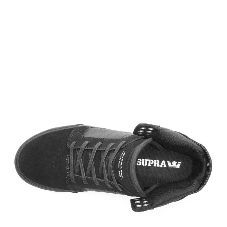 Supra Høje Skytop Sko Dame Sort Mørkegrå | UHE0PSC