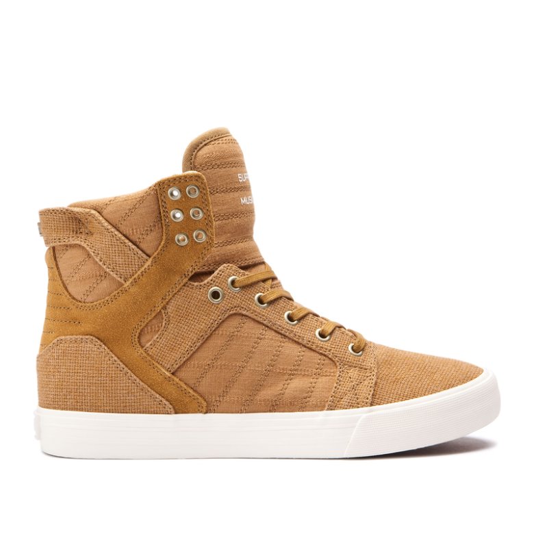 Supra Høje Skytop Sko Herre Brune | LC51Z1G