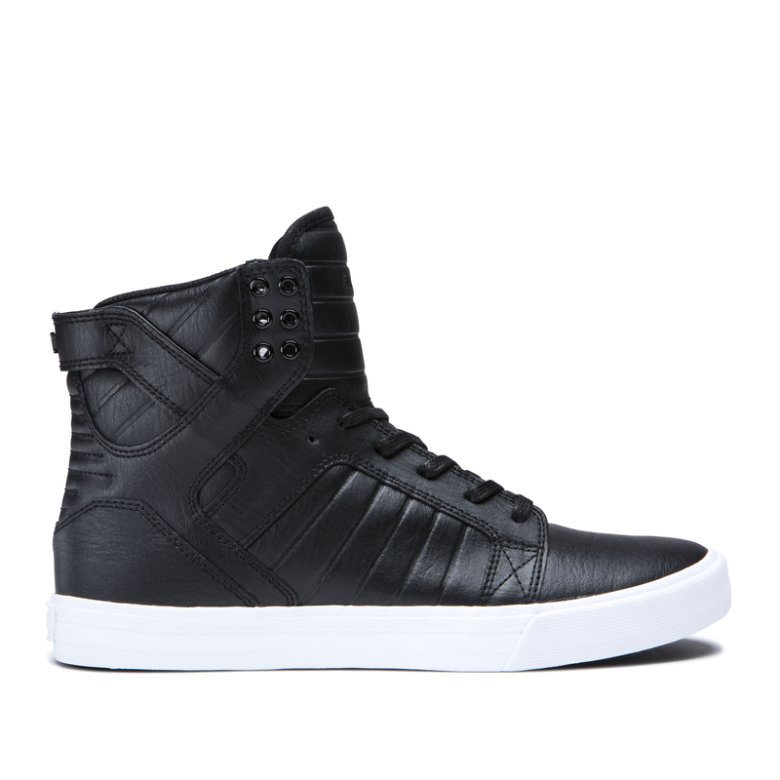 Supra Høje Skytop Sko Herre Sort Hvide | QME1XAM