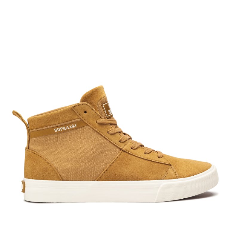 Supra Høje Stacks Mid Sko Dame Brune | R2ZZ8KX