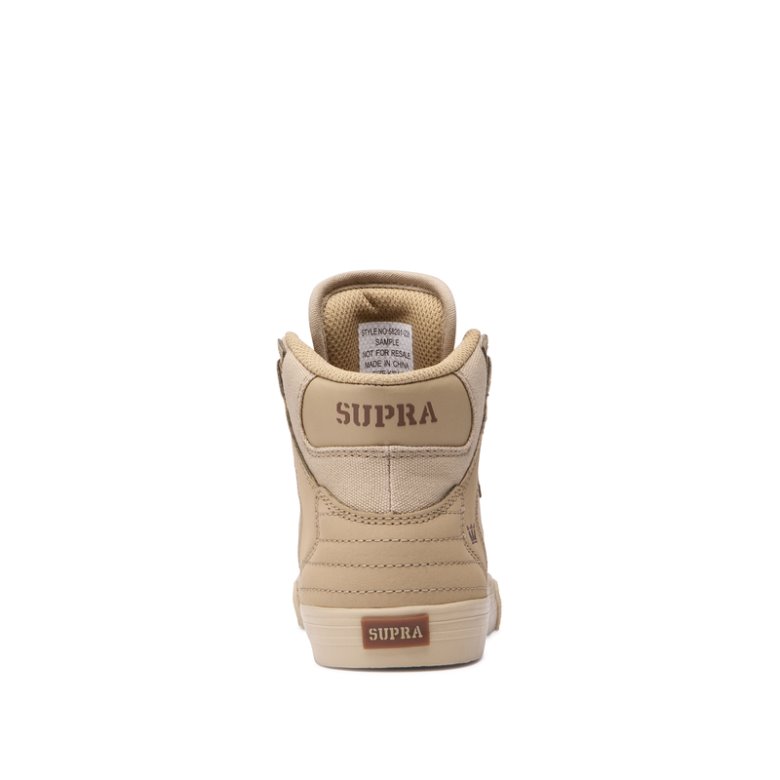 Supra Høje Vaider Sko Børn Beige | ZB70TZ5