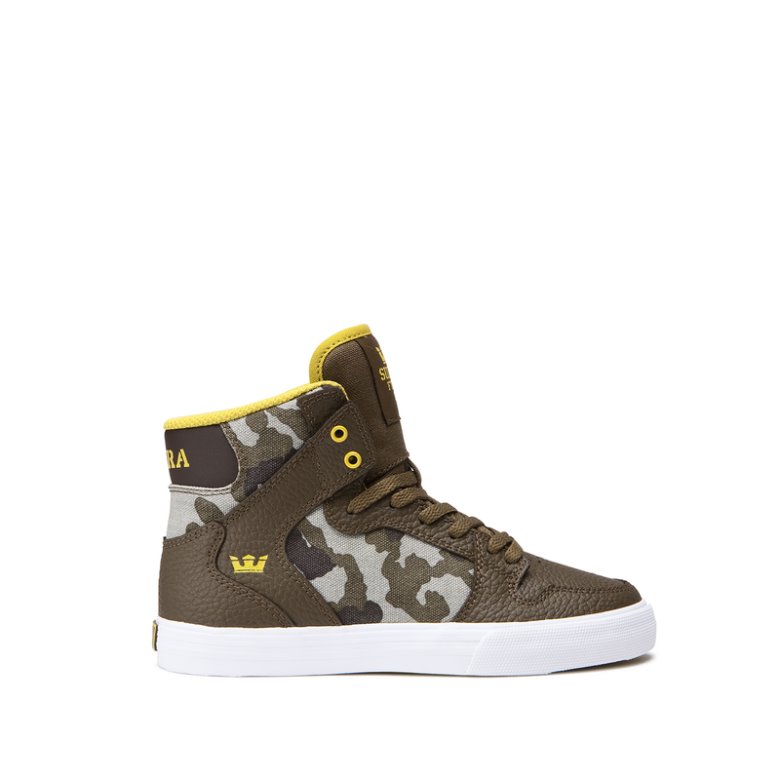 Supra Høje Vaider Sko Børn Camo | 9T408OW