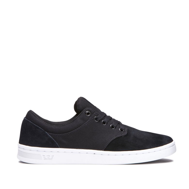 Supra Lave Chino Court Sko Dame Sort | NL6ELMD