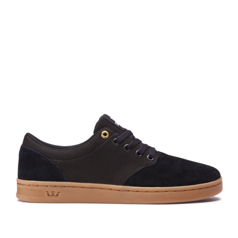 Supra Lave Chino Court Sko Herre Sort Brune | QJI84WQ