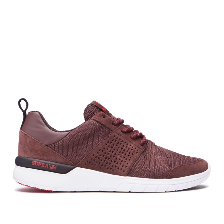 Supra Lave Scissor Sko Dame Bordeaux Sort | JZOJ2YK