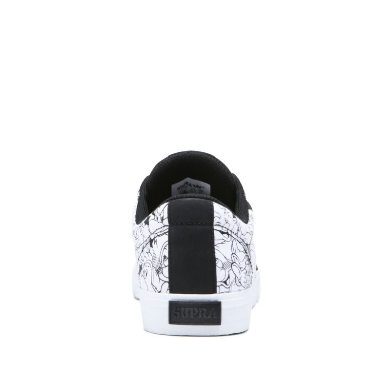 Supra Lave Stacks II Vulc Sko Dame Sort Hvide | 3QFXBZ1