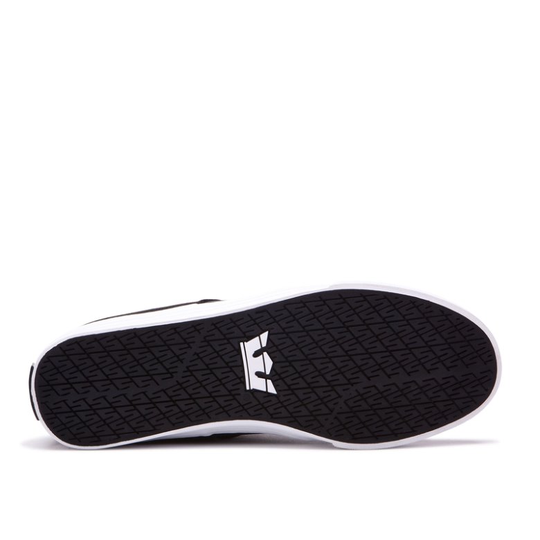 Supra Lave Stacks II Vulc Sko Dame Sort Hvide | UNQO0ZR