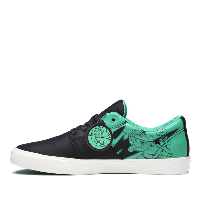 Supra Lave Stacks II Vulc Sko Dame Turkis Sort | Z78W4SN