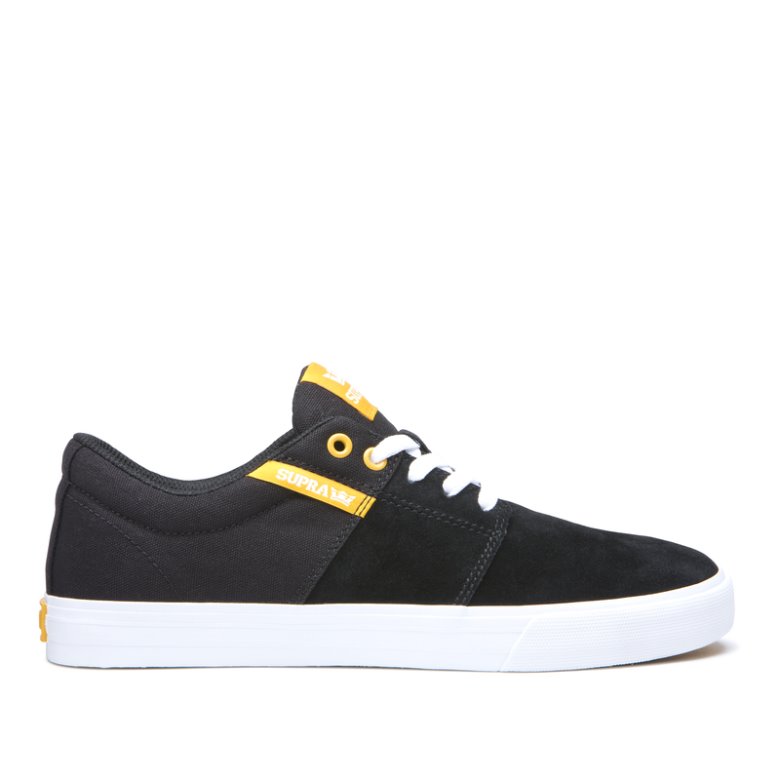 Supra Lave Stacks II Vulc Sko Herre Sort Guld | 1MS1TPX