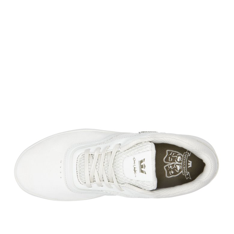 Supra Saint Skate Sko Dame Hvide | 3PGW26J