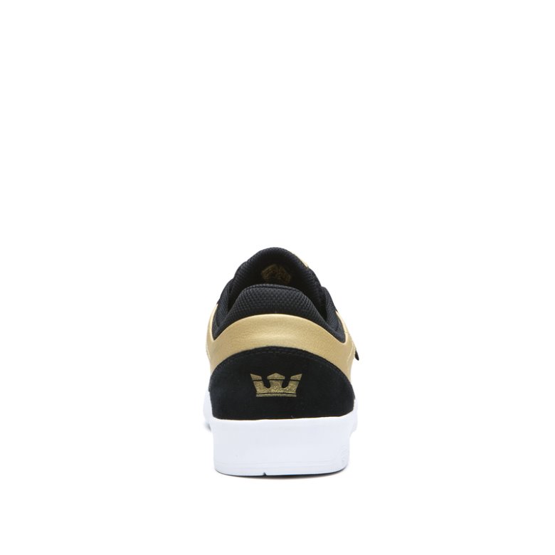 Supra Saint Skate Sko Herre Sort Guld | RJY1333