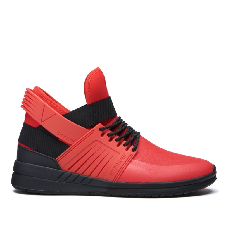 Supra Skytop V Sneakers Dame Rød Sort | R1SWF0R