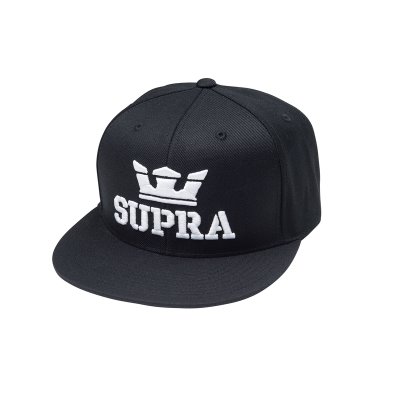 Supra Above Snap Hats Kasketter Dame Sort Hvide | R5THUN0