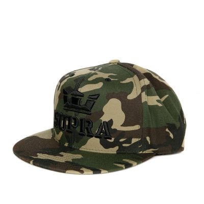 Supra Above Snap Hats Kasketter Herre Camo | 0L4IX01