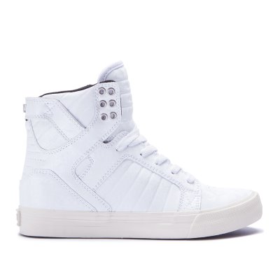 Supra Høje Skytop Sko Dame Hvide | 0VU5RR3