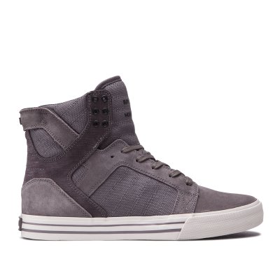 Supra Høje Skytop Sko Dame Mørkegrå | DXZH8VF