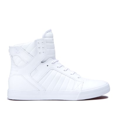 Supra Høje Skytop Sko Herre Hvide | X9KLDJP