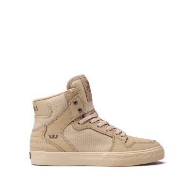 Supra Høje Vaider Sko Børn Beige | ZB70TZ5