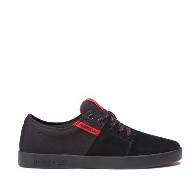 Supra Lave Stacks II Sko Dame Sort Rød | 3QLAO8W