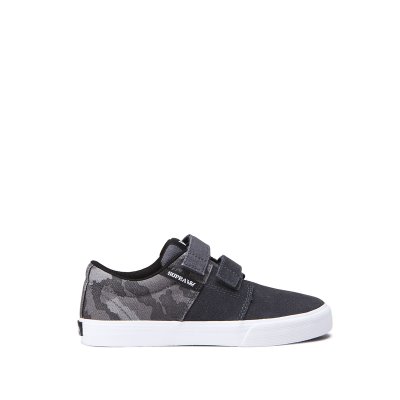 Supra Lave Stacks II Vulc Velcro Sko Børn Camo | HWAC15R