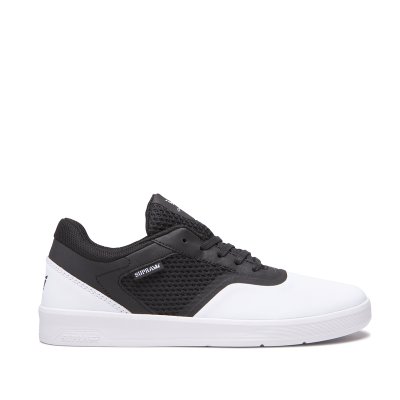 Supra Saint Skate Sko Dame Sort Hvide | 95LBUQ0