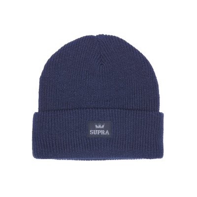 Supra Stacked Beanie Kasketter Dame Mørkeblå | X4O1Q5S